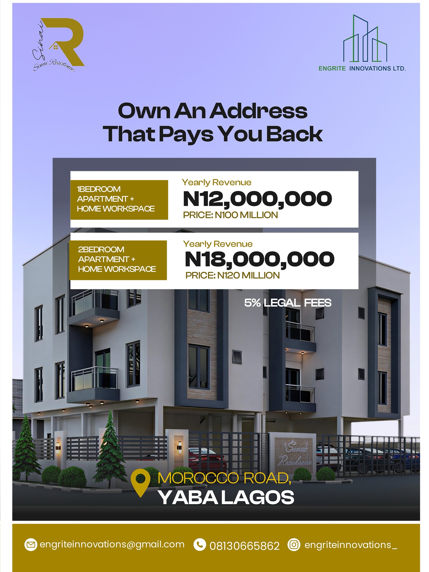 Sinai Residence — Yaba's premium smart real estate development